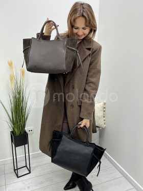 Torebka skóra naturalna trapez