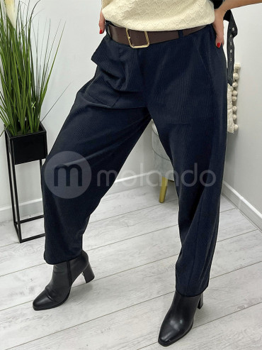 Spodnie sztruksowe zwężana nogawka