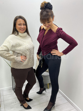 Spodnie cygaretki wiskozowe