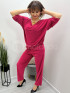 Zestaw wiskozowy elegancki bluzka + spodnie
