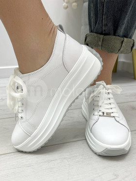 Sneakersy skóra naturalna