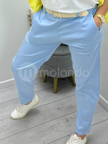 Spodnie LIVANS pleciony pasek J337