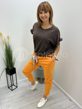 Spodnie gumy ozdobny pasek