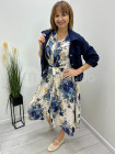Sukienka wiskozowa kwiaty K351