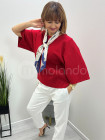 Bluzka z apaszką MIHOS RED L348