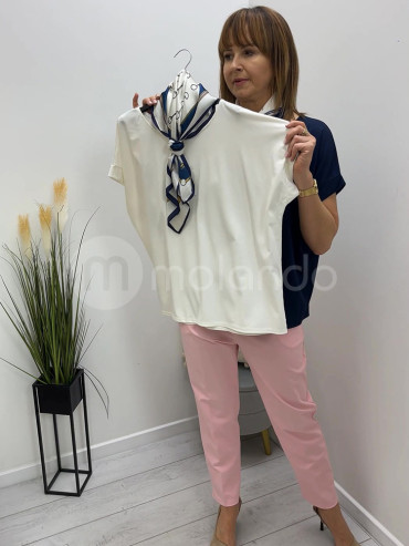 Bluzka bawełniana apaszka L366