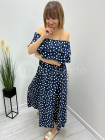 Sukienka hiszpanka wiskozowa kropki K365