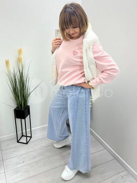 Jeansy CUDI szeroka nogawka