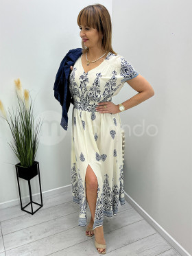 Sukienka bawełniana guziczki