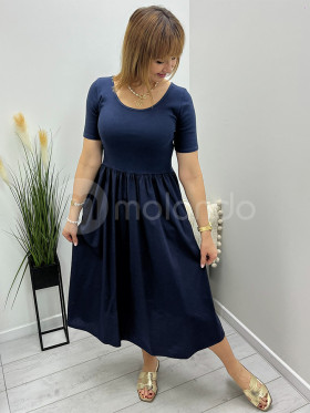 Sukienka bawełniana rozkloszowana