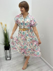 Sukienka wiskozowa kwiaty K403