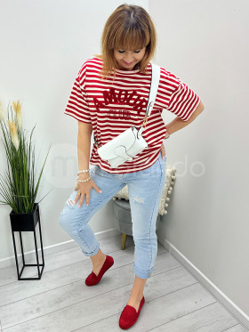 Bluzka paski AMOUR CLUB