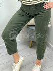 Jeansy BALLOON FIT khaki J395
