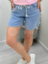Szorty na gumie cienki jeans J410