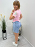 Szorty na gumie cienki jeans J410